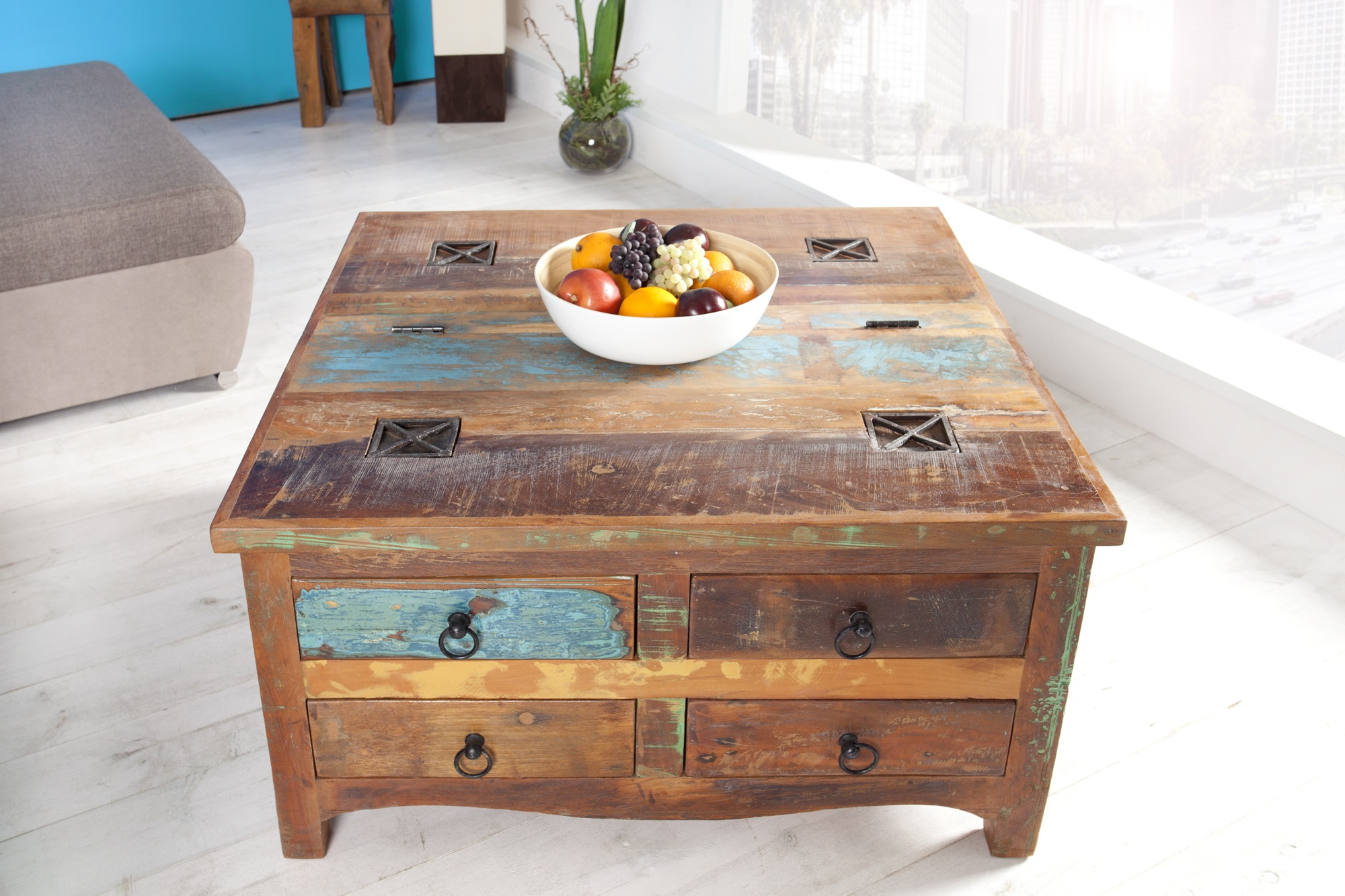 Consequent Vorming Wild salontafel recycled hout | MeubelDeals.nl