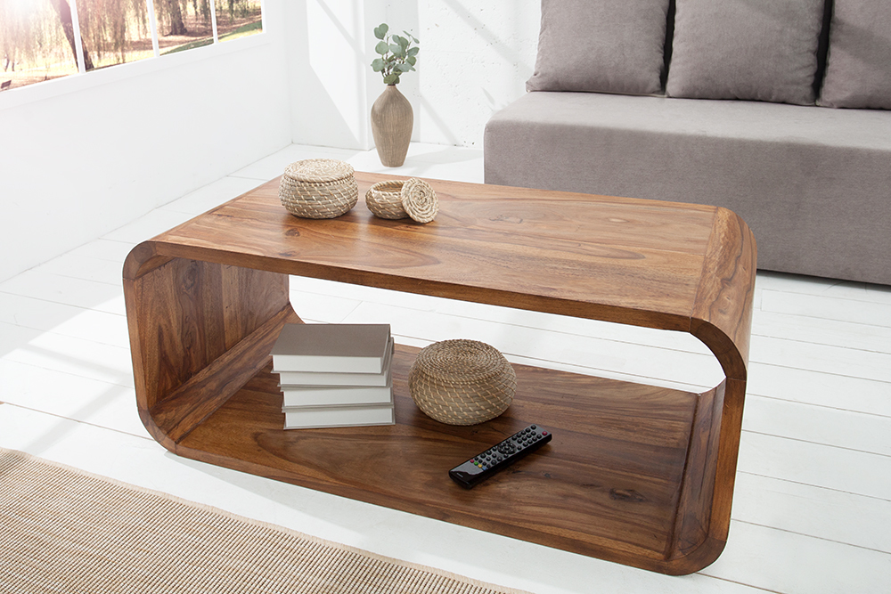 huid Parana rivier credit elegante massief houten salontafel kopen| meubeldeals.nl
