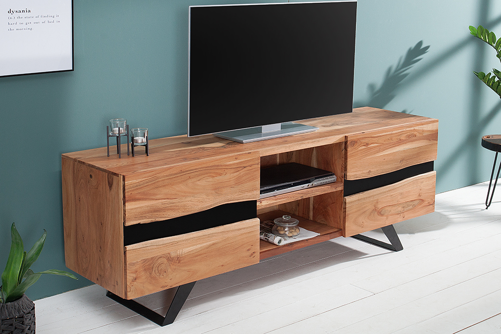 Draad dozijn type luxe tv meubel massief hout kopen? | meubeldeals.nl