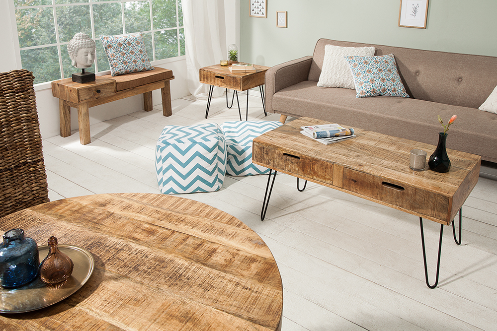 ronde tafel mango hout kopen Meubeldeals.nl