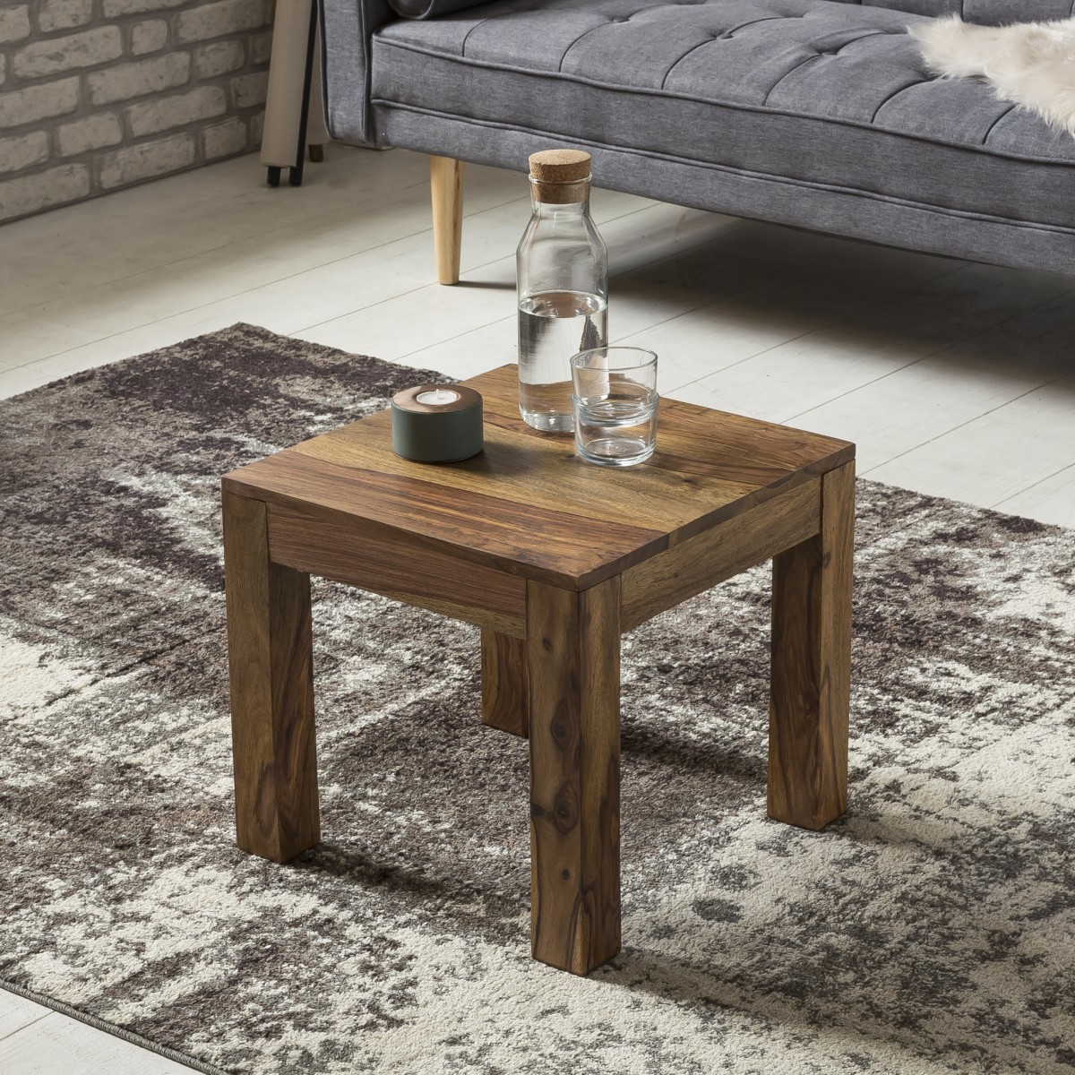Kleine salontafel massief hout 45 cm | Meubel Deals Zevenaar