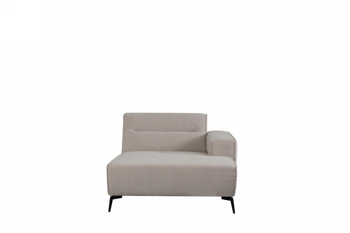  Bank Nero - Naturel - Boucle - Long Chair Arm Rechts VS afbeelding 1