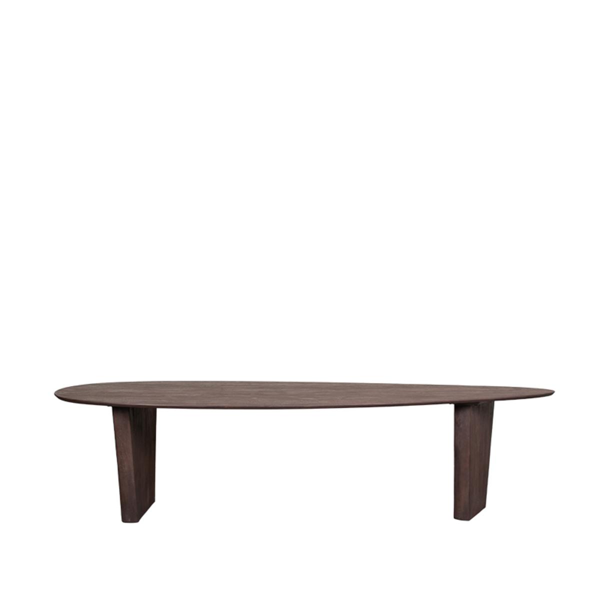  Eetkamertafel Wow - Espresso - Mangohout - 300x130 cm afbeelding 1