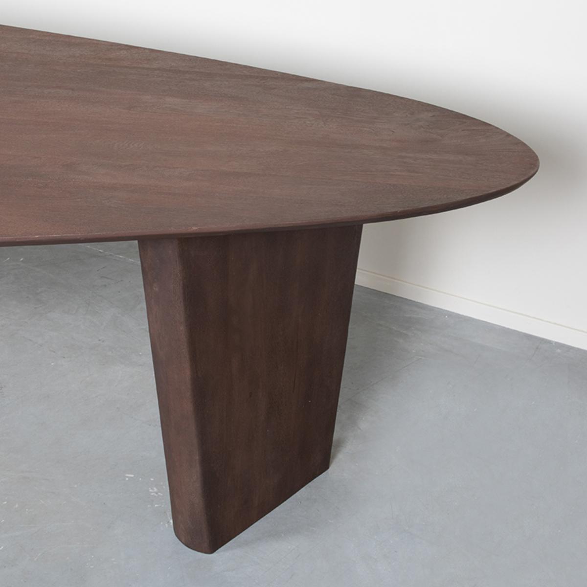  Eetkamertafel Wow - Espresso - Mangohout - 300x130 cm afbeelding 4