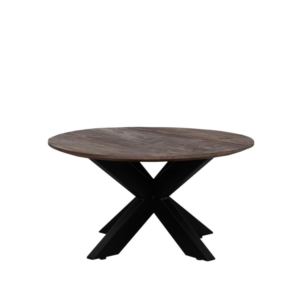  Salontafel Otis - Espresso - Mangohout - 80 cm afbeelding 1