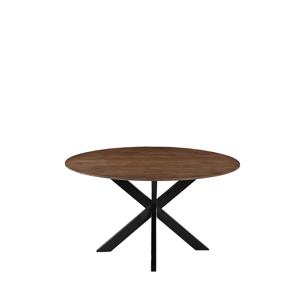  Eetkamertafel Otis - Nature - Mangohout - 140 cm - Rond afbeelding 1