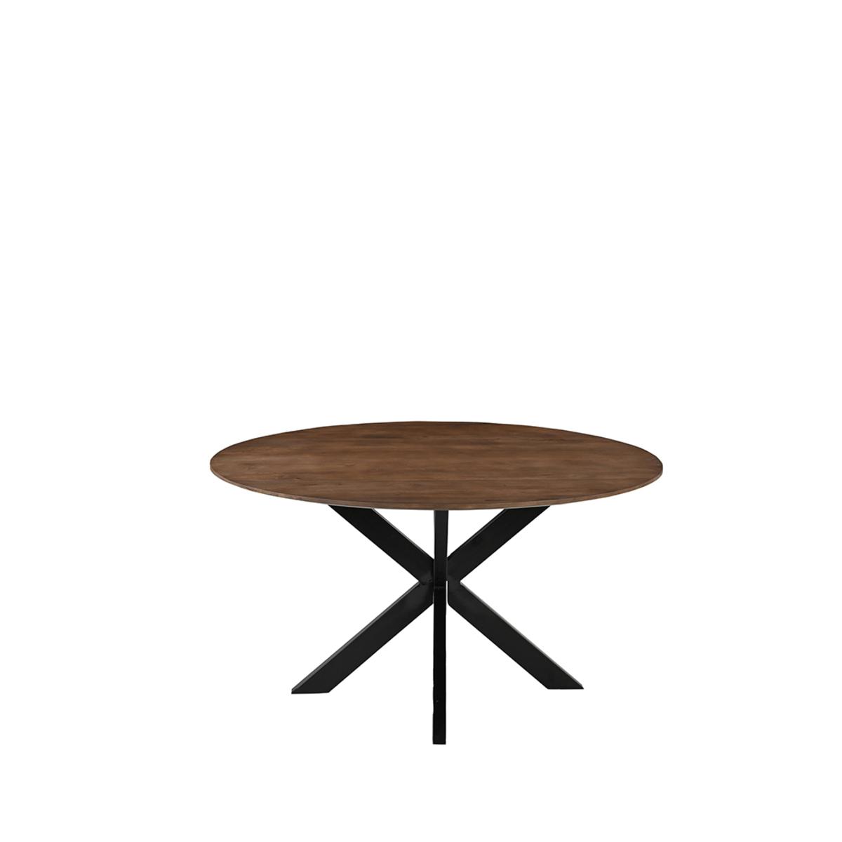  Eetkamertafel Otis - Nature - Mangohout - 130 cm - Rond afbeelding 1