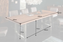 acacia boomstamtafel 220 cm 60mm