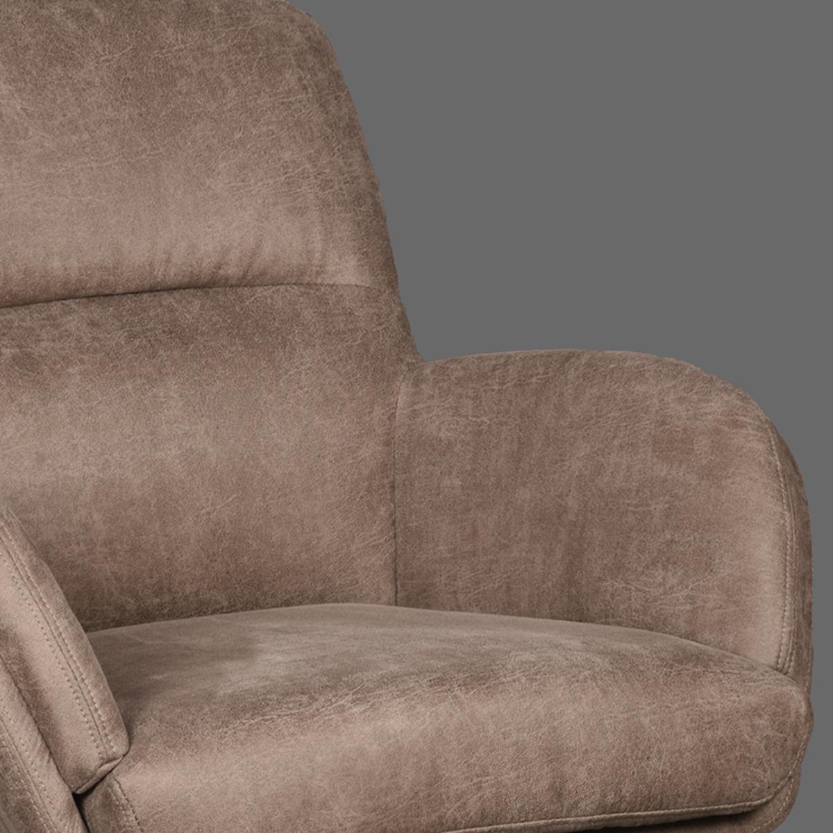  Fauteuil Moss - Taupe - Micro Suede afbeelding 6