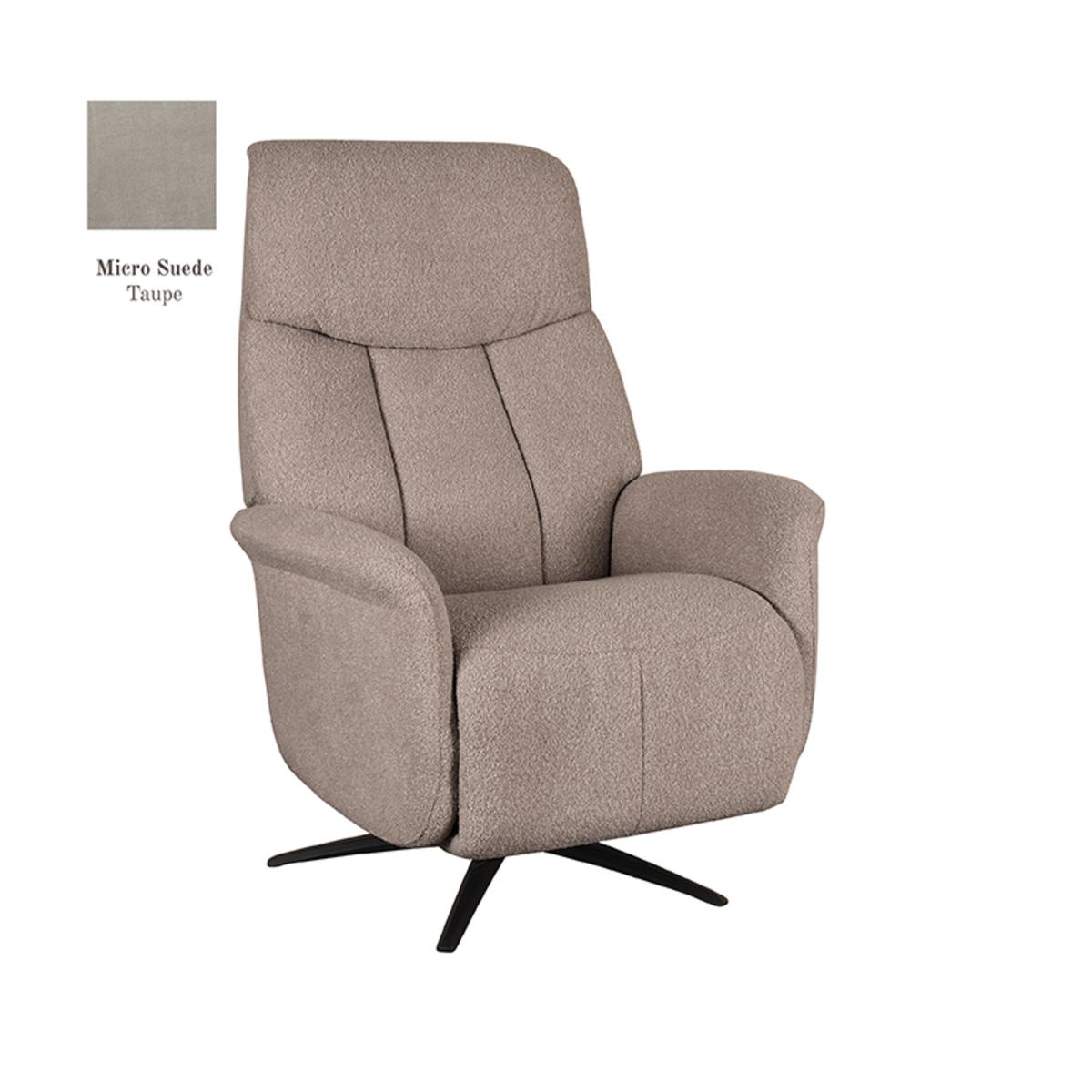  Fauteuil Oslo - Taupe - Micro Suede - Elektrische afbeelding 2