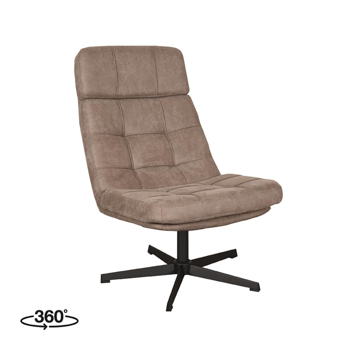  Fauteuil Alvar - Taupe - Micro Suede afbeelding 1