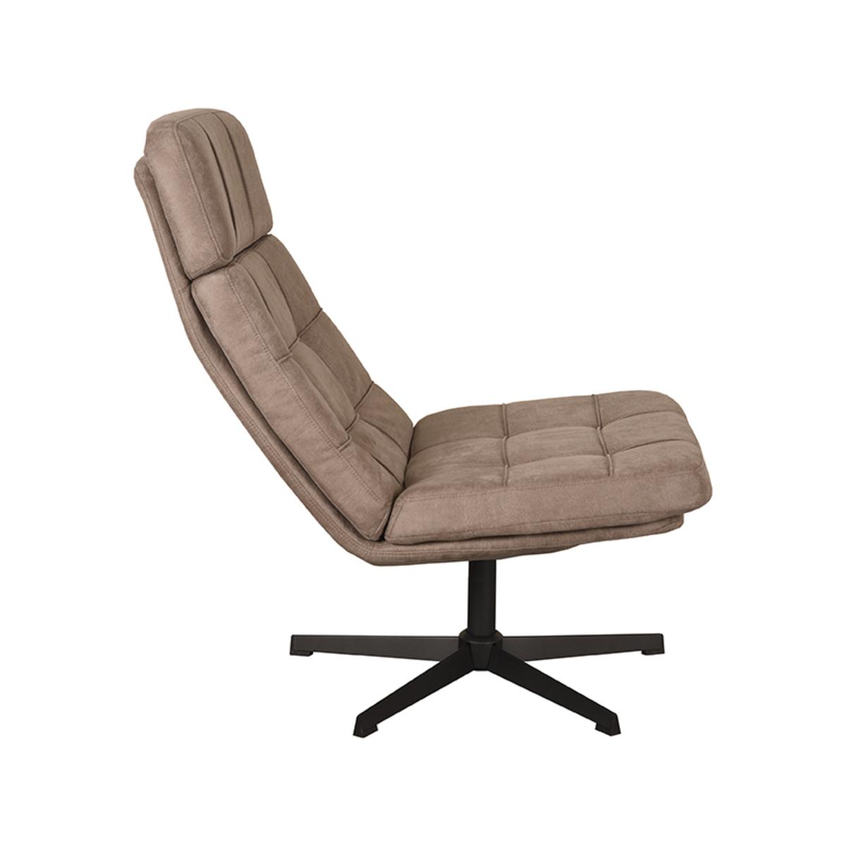  Fauteuil Alvar - Taupe - Micro Suede afbeelding 4