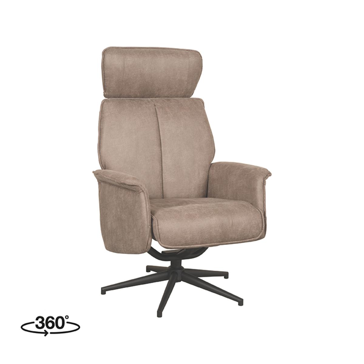  Fauteuil Verdal - Taupe - Micro Suede afbeelding 1