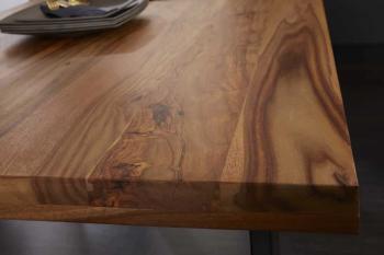 eettafel sheesham hout 140 cm