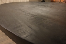 ovale mango tafel zwart 220 cm